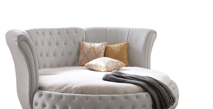 Dekorasyonda yuvarlak yatak kullanımı